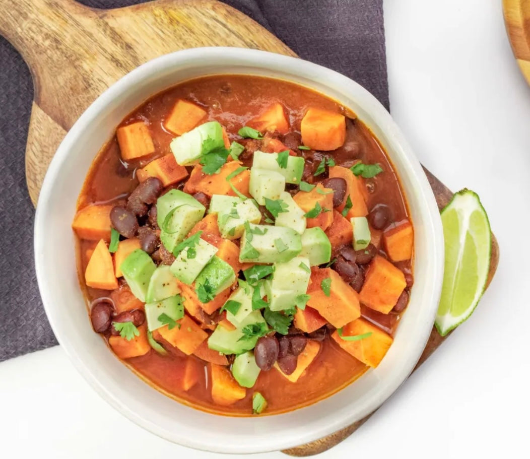 Sweet Potato Black Bean Chili Bowl