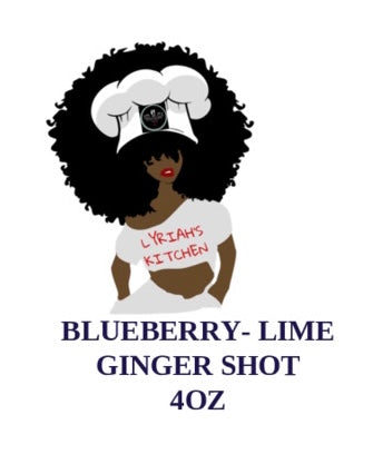 Blueberry-Lime Ginger Shot